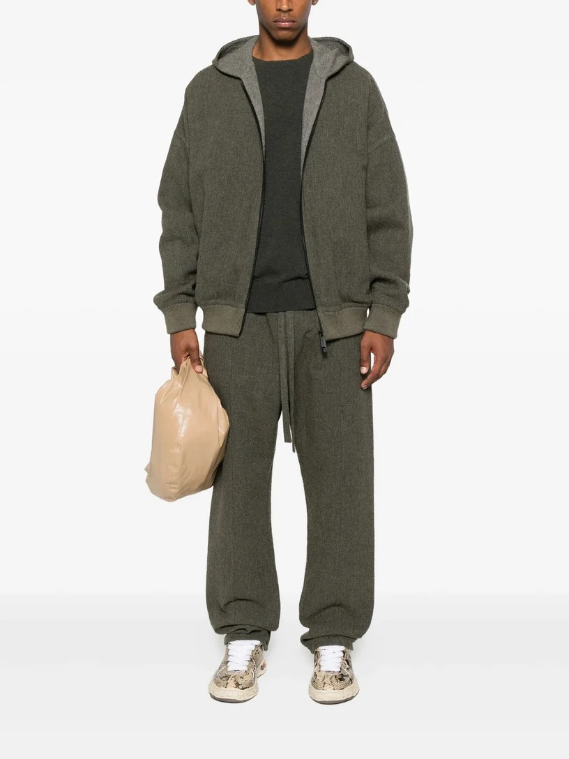 Fear of God Giacca con Zip Uomo Verde Militare – FG25FW32-337HDW