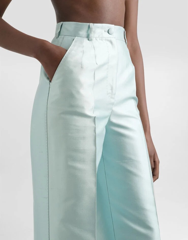 Dolce & Gabbana Pantalones Mujer Azul Tiffany