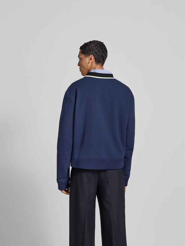 Marni Cardigan in Grigio con Dettagli Neri