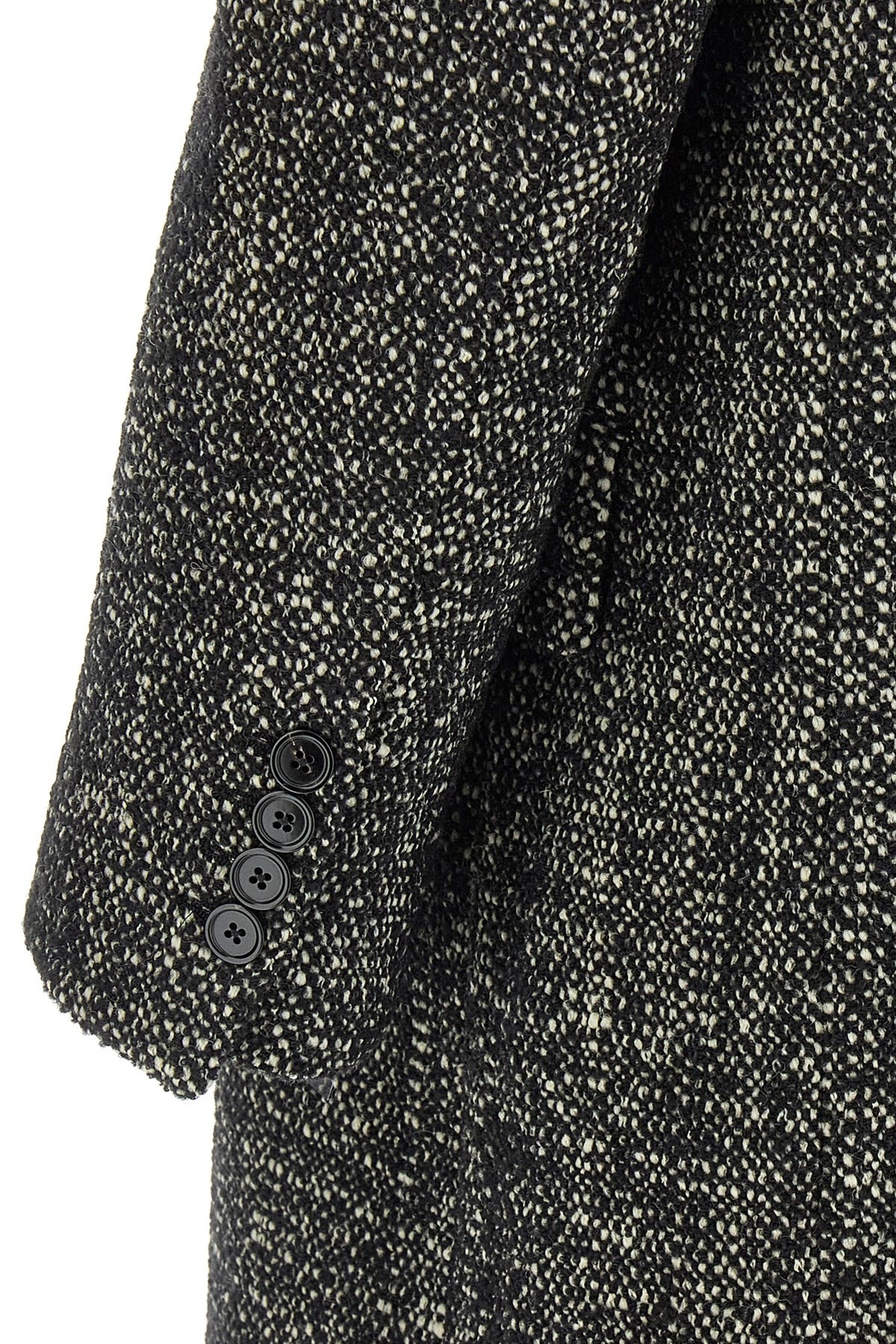 Dolce & Gabbana Cappotto Uomo Nero e Bianco – G050LTFMZAQ-S8030