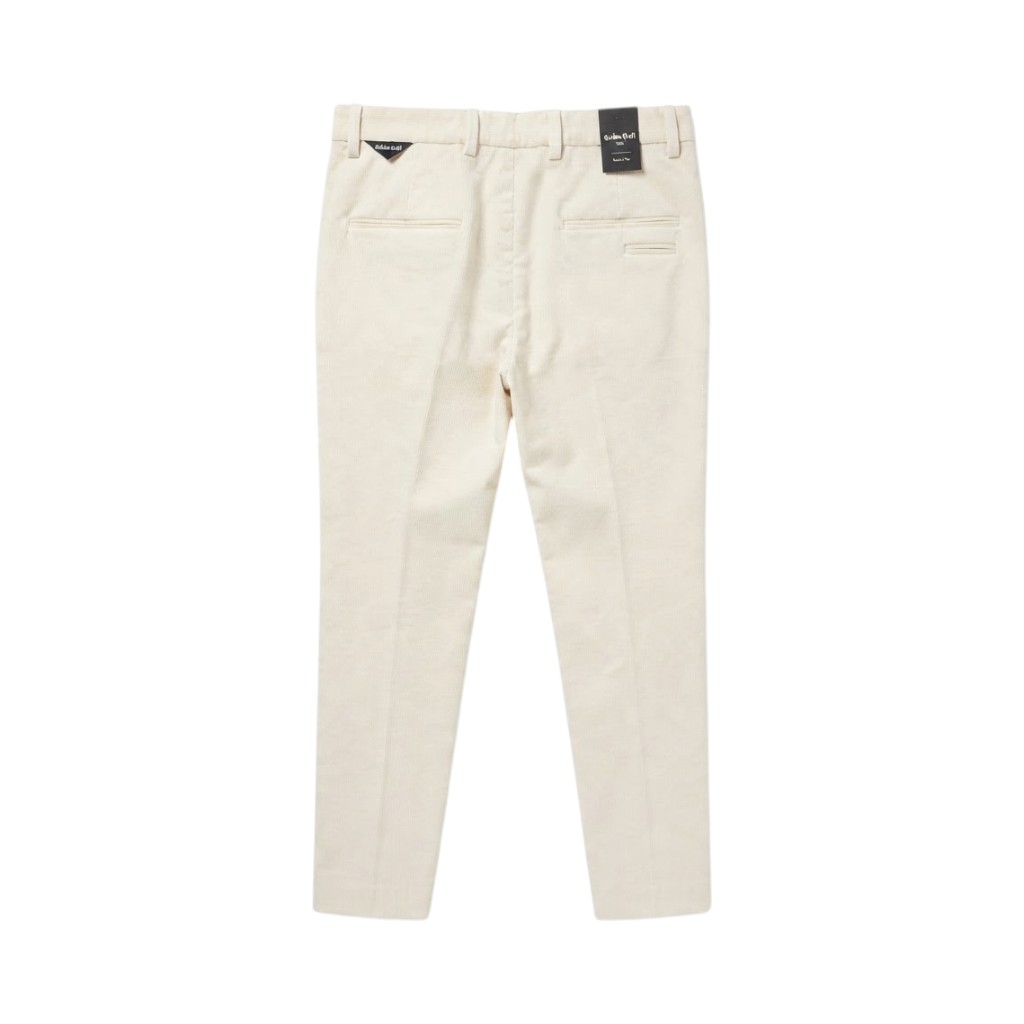 Golden Craft Pantaloni Tortora Eleganti in Tessuto Pregiato