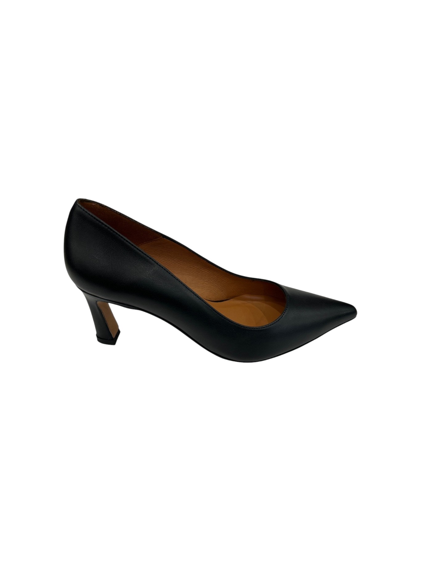 ANGEL ALARCON Décolleté Donna in Pelle Blu Navy