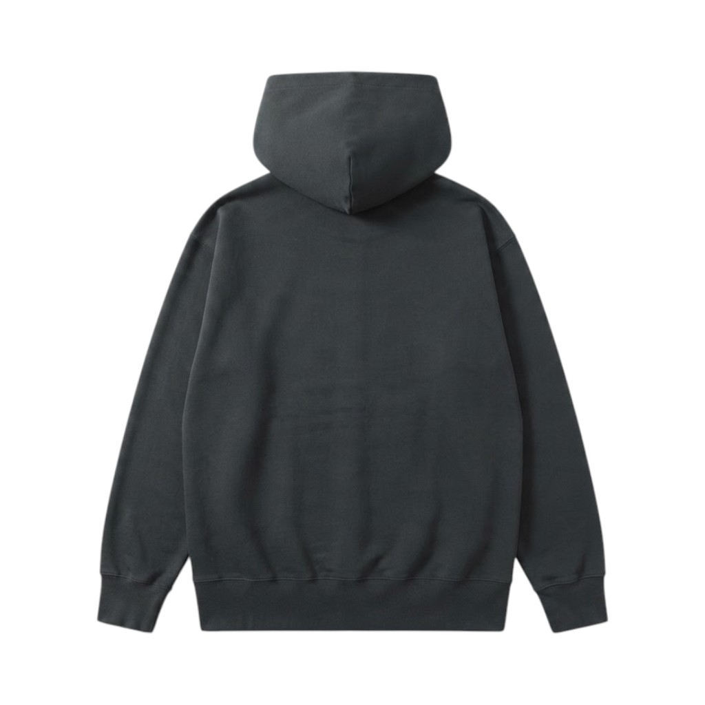 COMME DES GARCONS Felpa Uomo Nera con Cappuccio e Scritta HOMME
