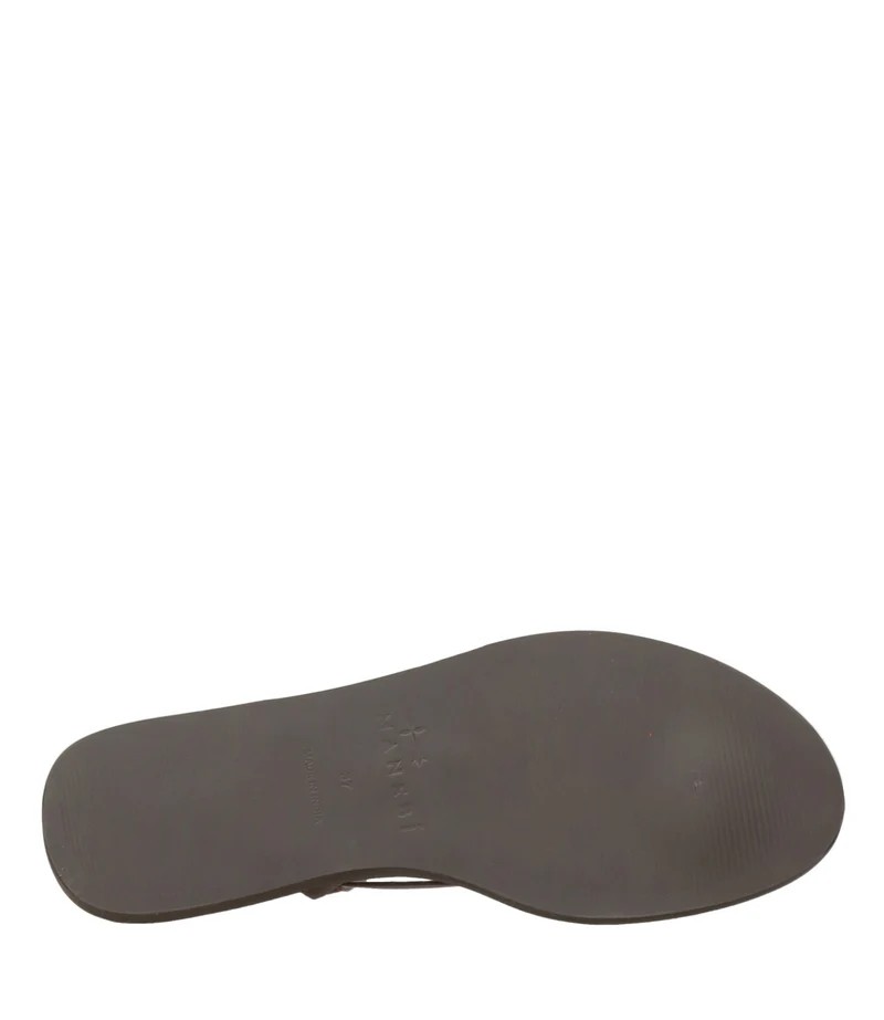Frauen Manebi Leder Sandalen Liscia Farbe Burgund