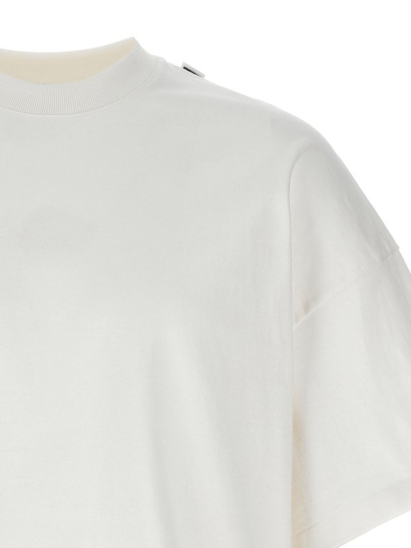 Jil Sander T-shirt en coton ivoire