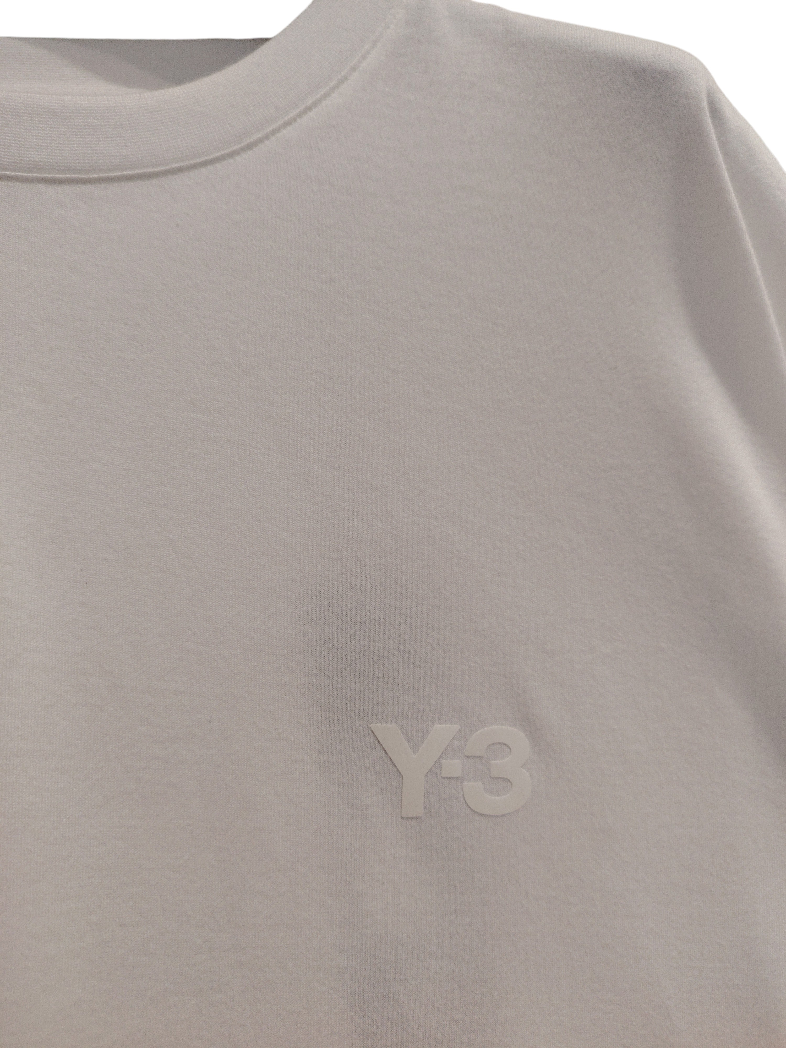 Y-3 Maglieria T-shirt Bianco con Logo Sobrio