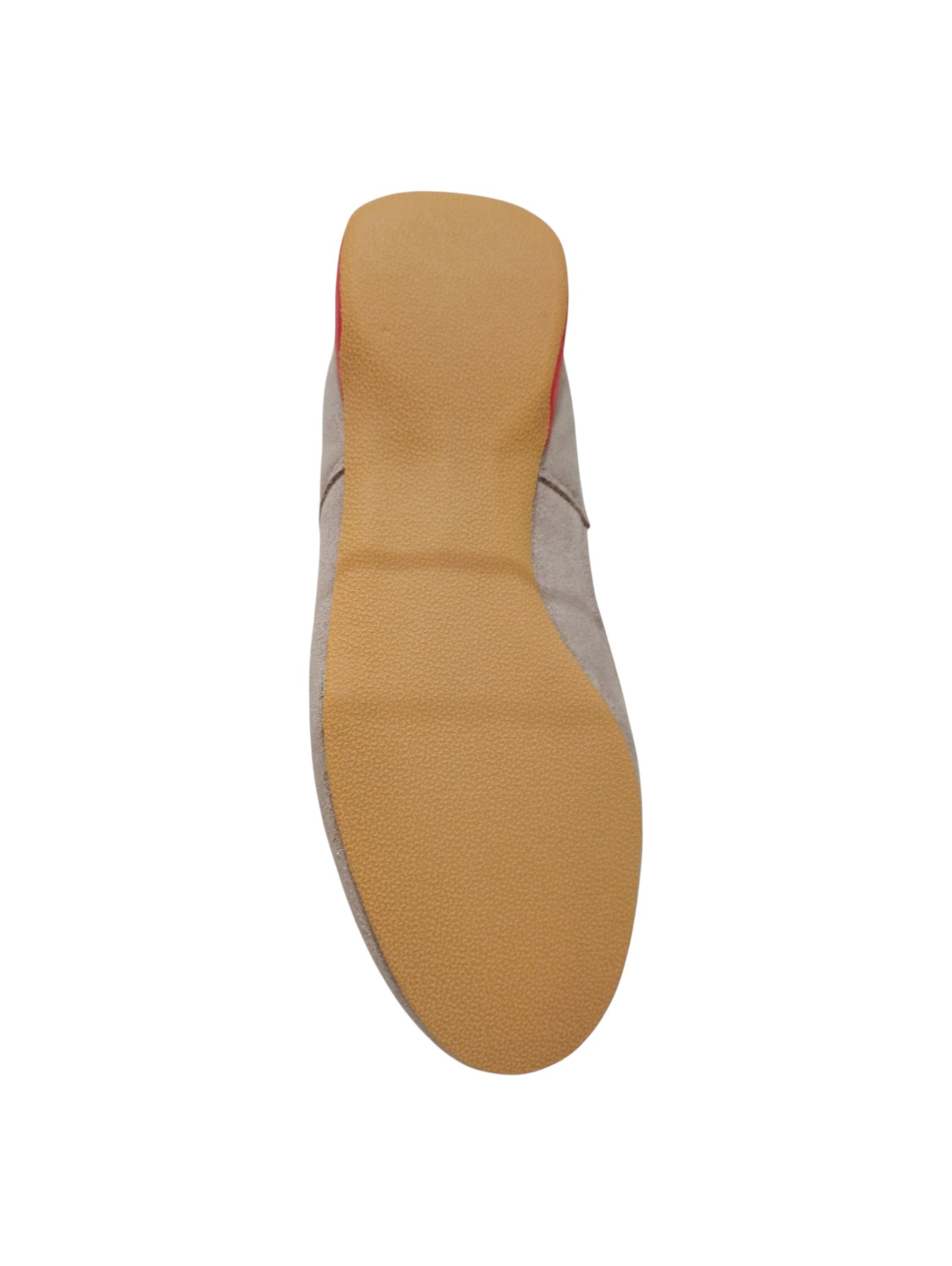 Stella McCartney Sneakers Beige con Dettagli Rossa e Suola in Gomma