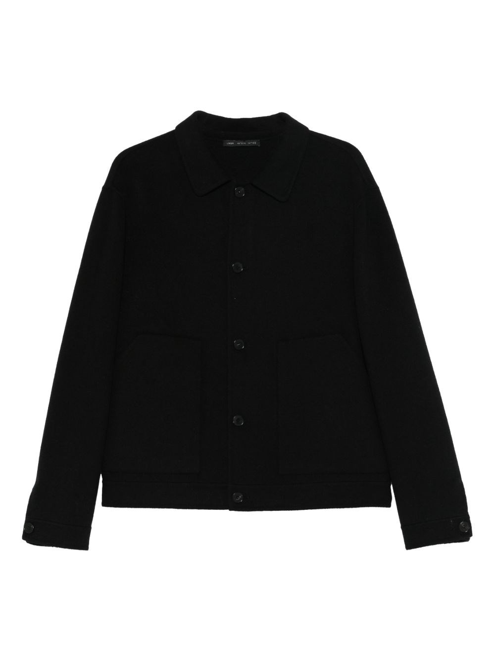 LOW BRAND Giubbino Uomo Nero in Lana con Bottoni
