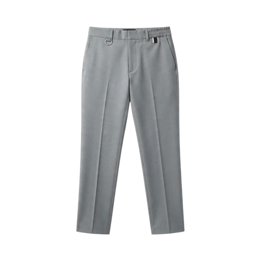 LOWBRAND Pantaloni Uomo Grigi con Dettagli Moderni