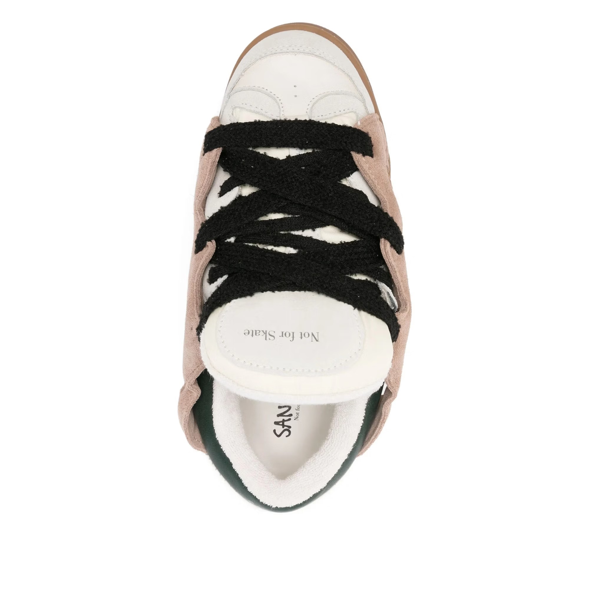 Santha Model 1 Contrast Sneakers in Camoscio Marrone