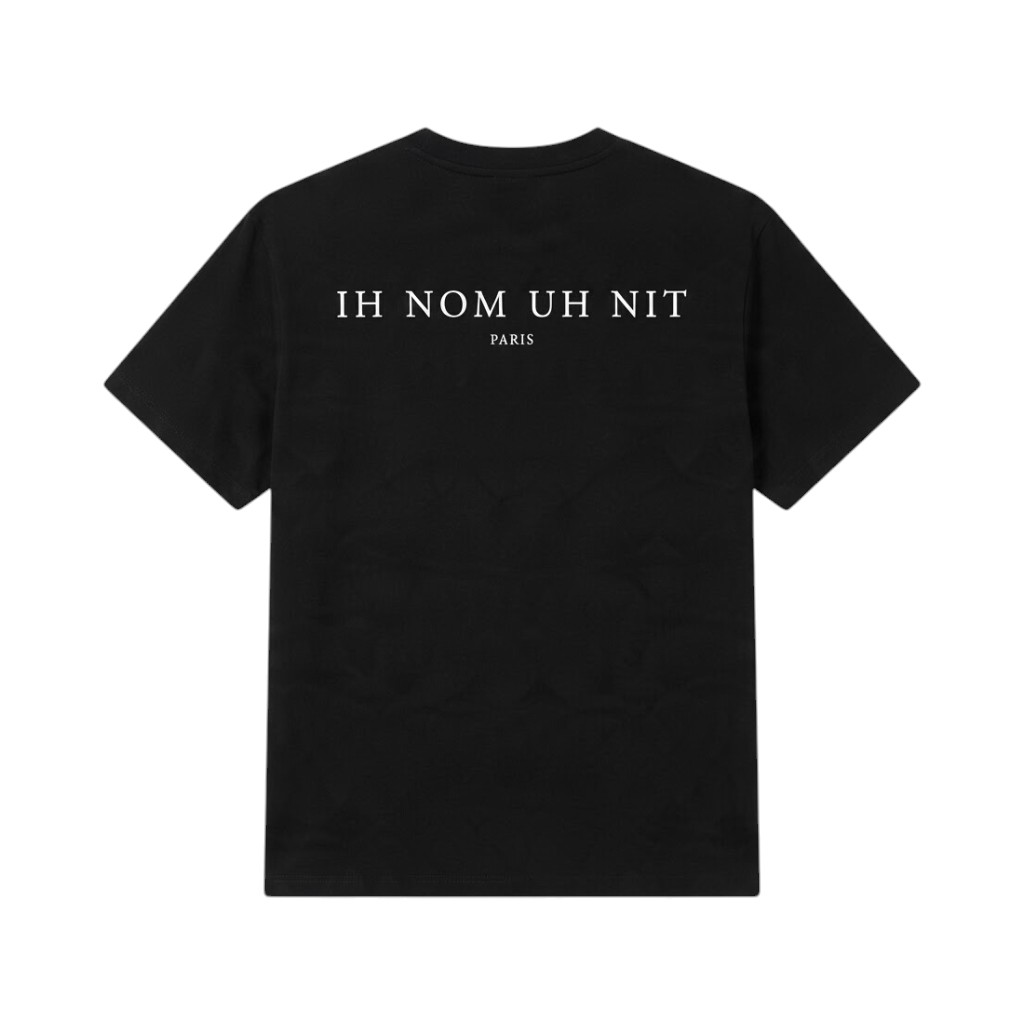 IH NOM UH NIT Maglia Oversize Nera con Stampa Artistica