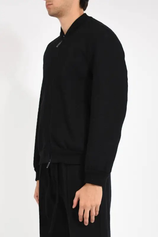 Paolo Pecora Bomber Uomo Nero con Zip