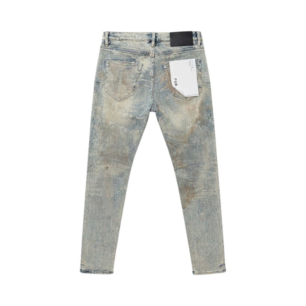 Purple Brand Jeans da Uomo in Denim Indigo con Dettagli Distintivi