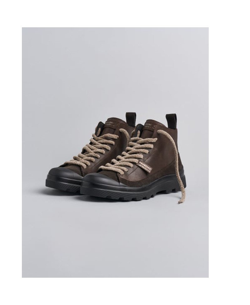 Panchic Damenstiefel mit Fellfutter Dunkelbraun – P301M0010236-D009
