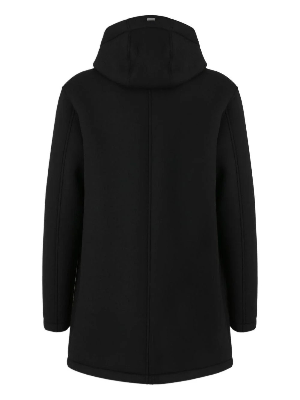 Herno Giacca Cappotto in Tessuto Tecnico Marrone con Cappuccio