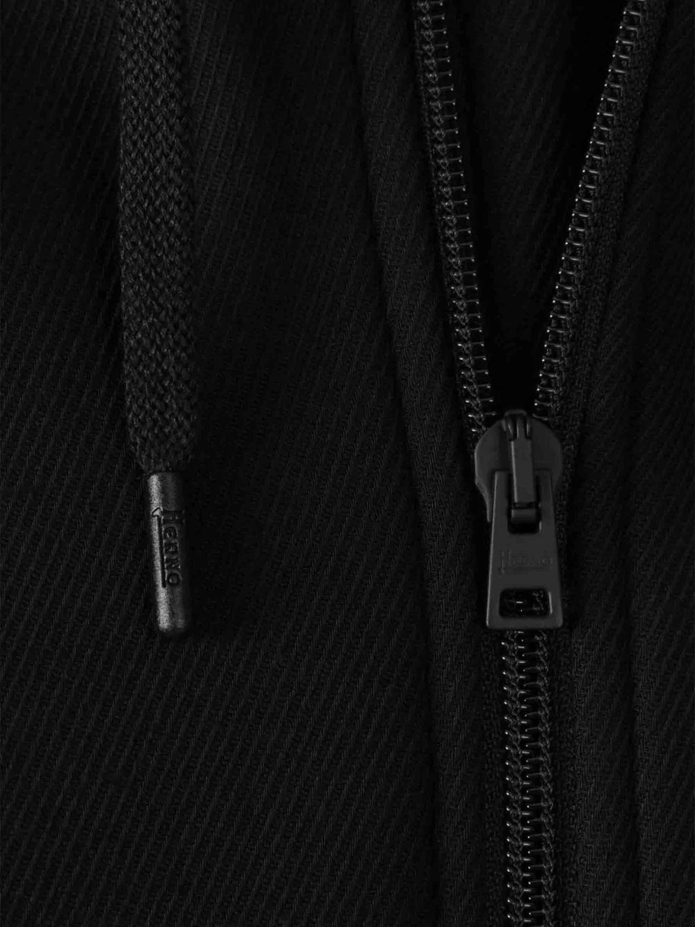 Herno Giacca Cappotto in Tessuto Tecnico Marrone con Cappuccio
