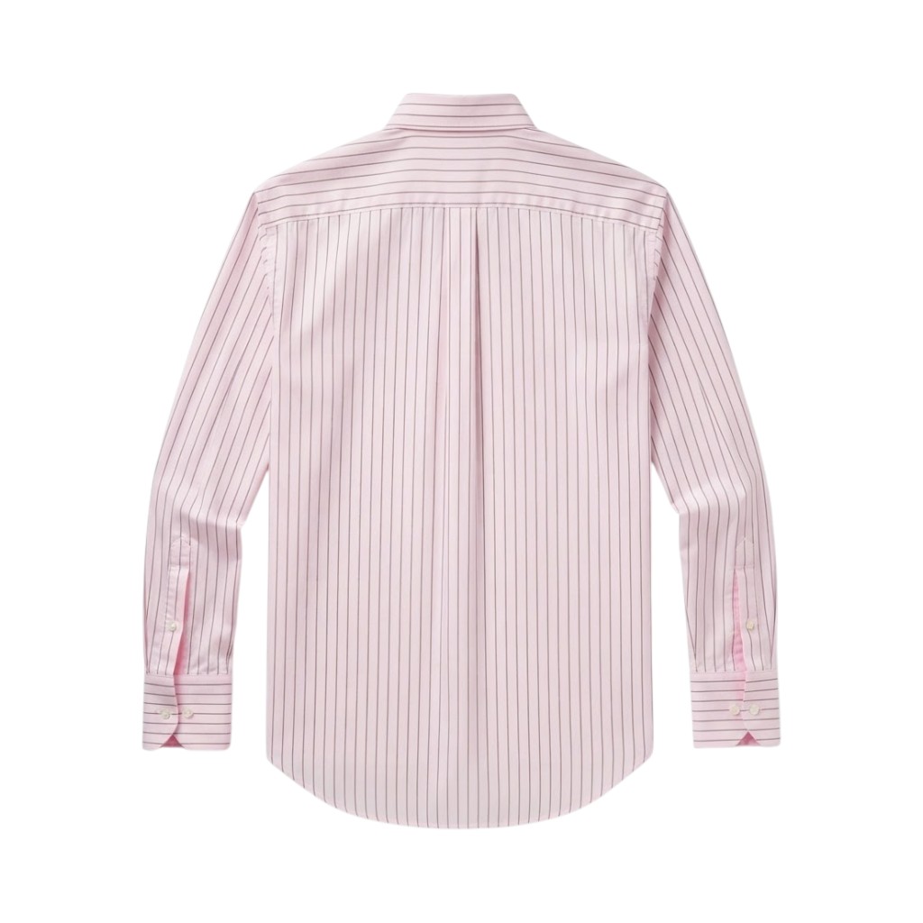 Kenzo Camicia Donna a Righe Rosa con Spilla Decorativa