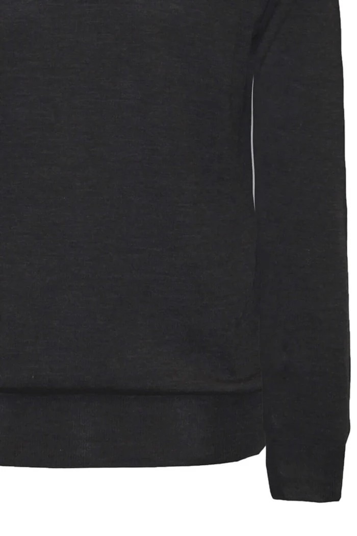 Filippo De Laurentiis Herren Polo Langarm Schwarz
