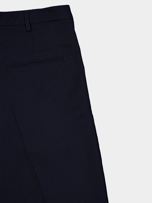 Marni Pantalone Blu Notte Elegante in Tessuto Raffinato