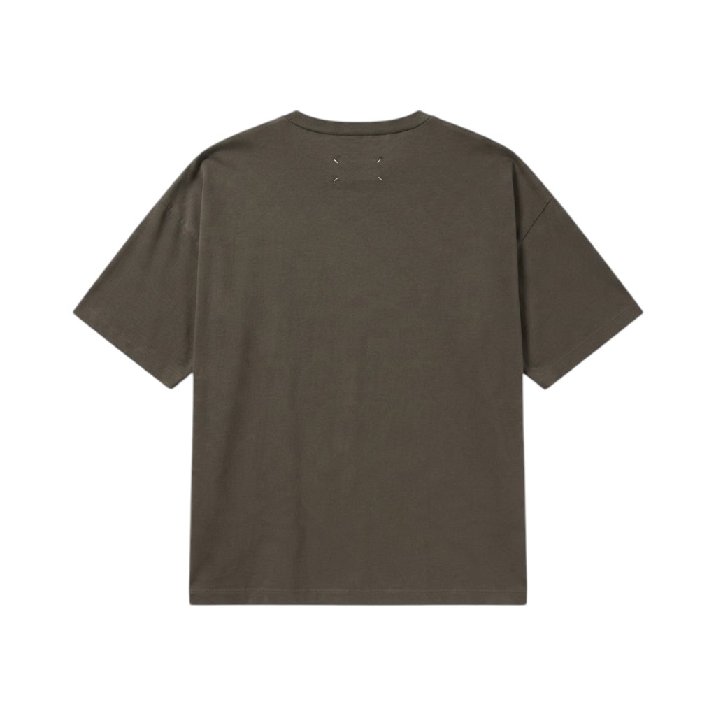 MAISON MARGIELA Maglieria T-shirt Marrone con Dettagli Distintivi