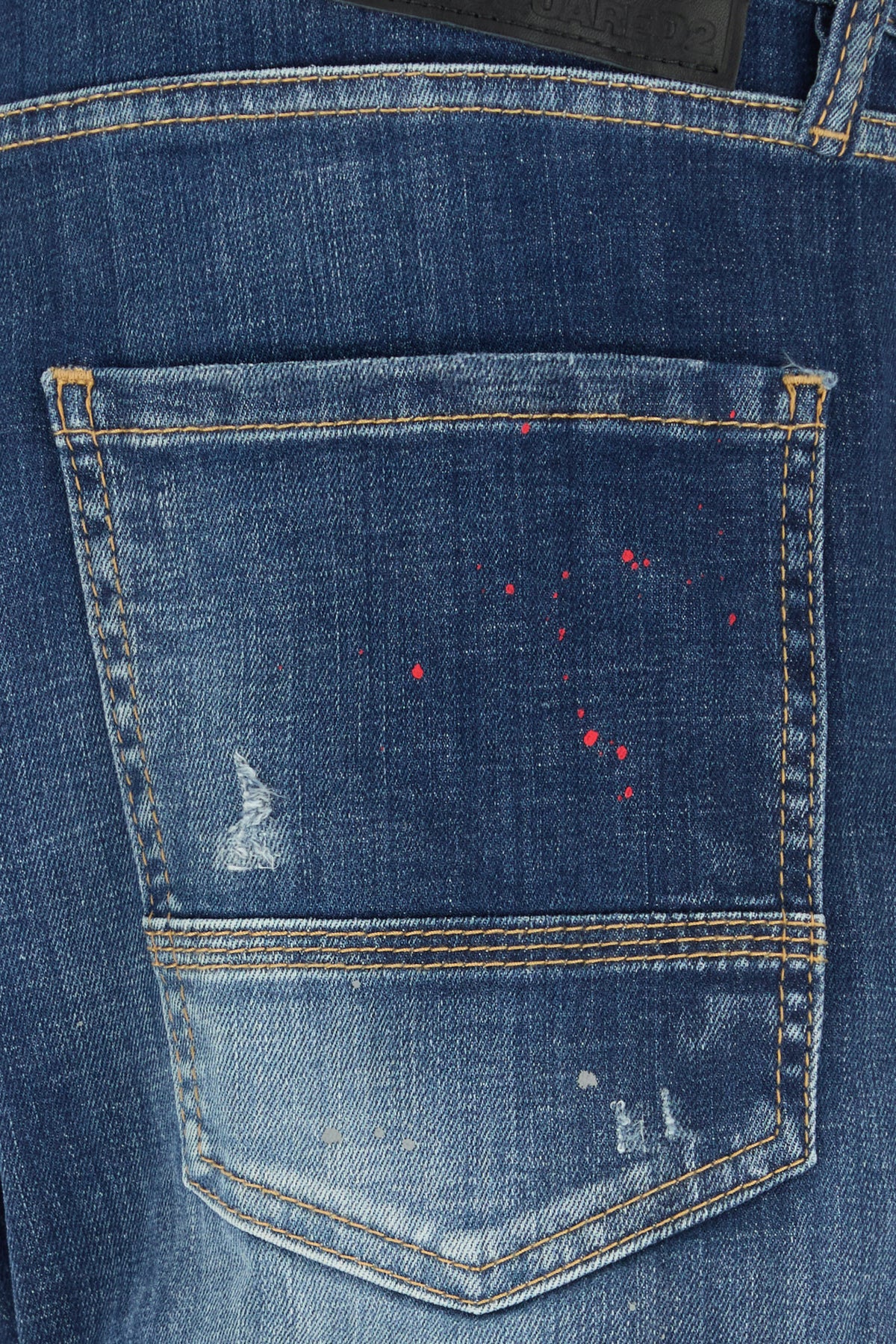 DSQUARED2 Jeans Cool Guy Uomo Blu con Dettagli Distressed