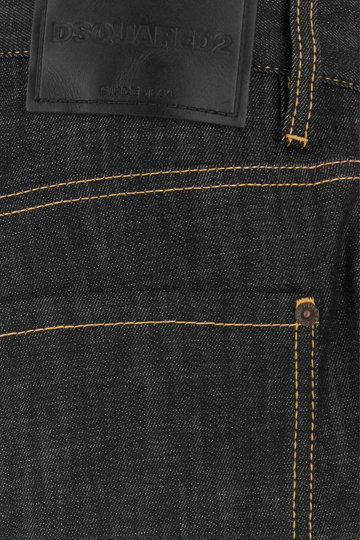 DSQUARED2 Pantaloni Jeans Uomo Nero in Denim