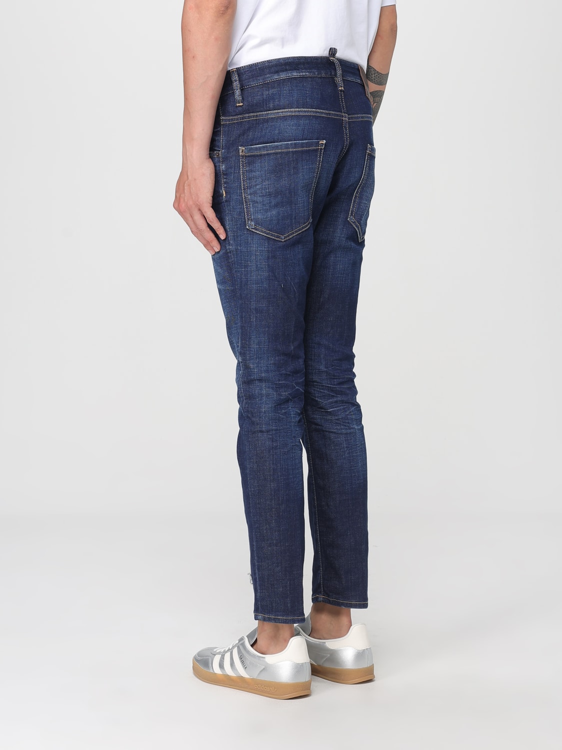 DSQUARED2 Jeans Skater Uomo in Denim Blu