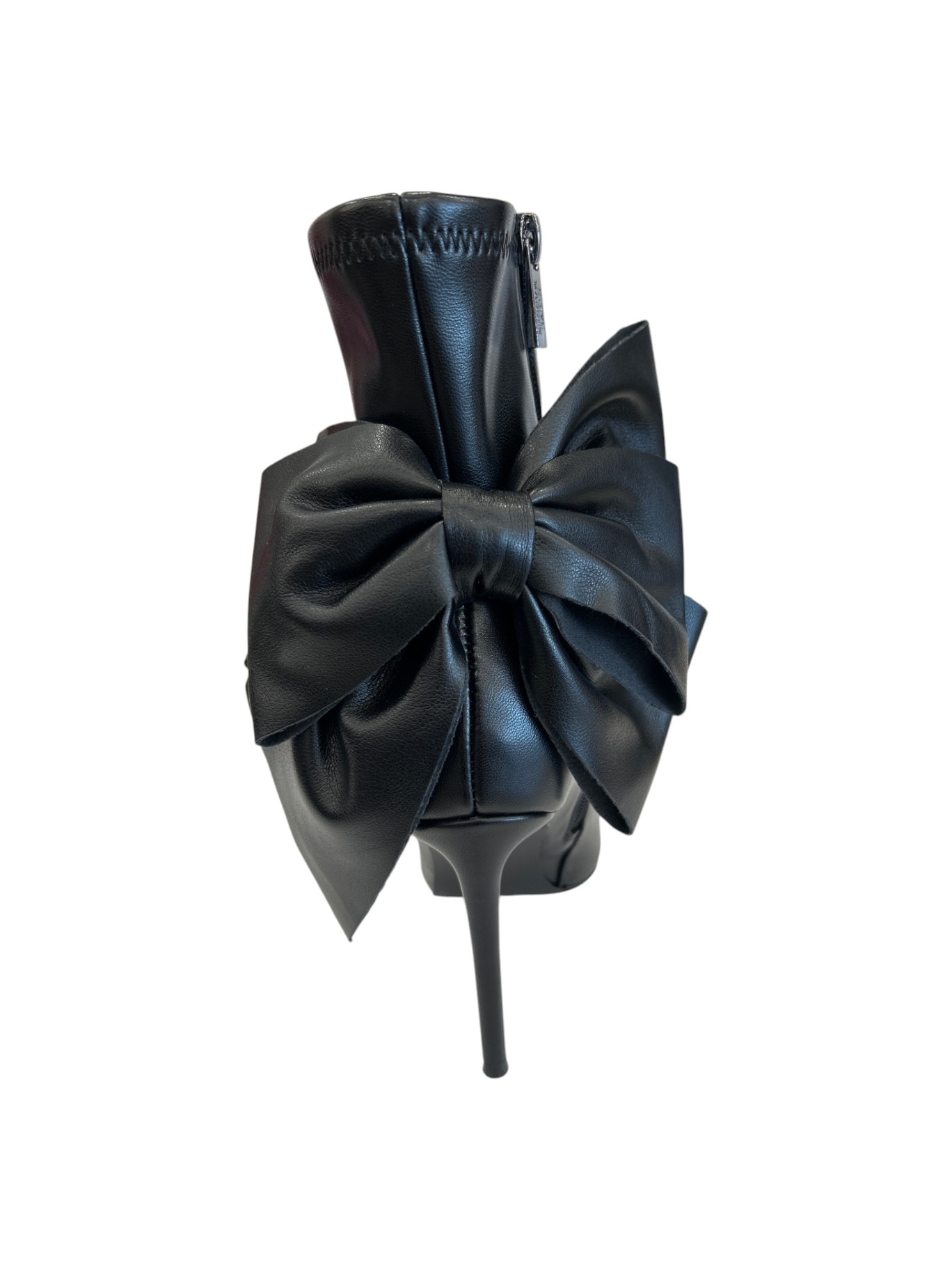 STEVE MADDEN Tronchetto Nero con Fiocco e Tacco Stiletto