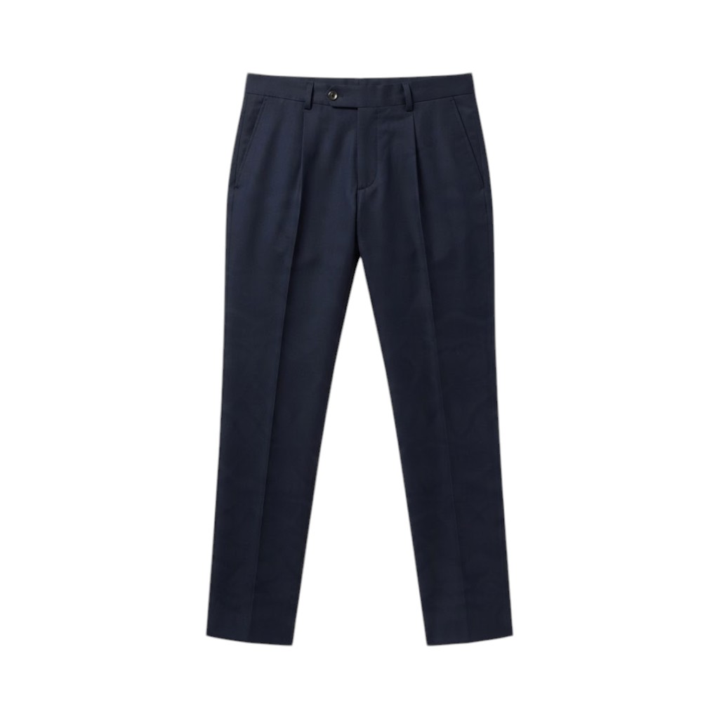 PT Torino Pantaloni Uomo Blu Eleganti con Pieghe
