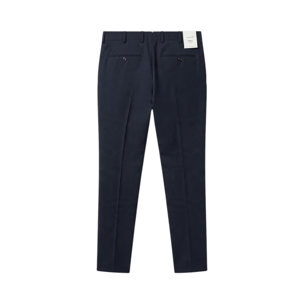 PT Torino Pantaloni Uomo Blu Eleganti con Pieghe
