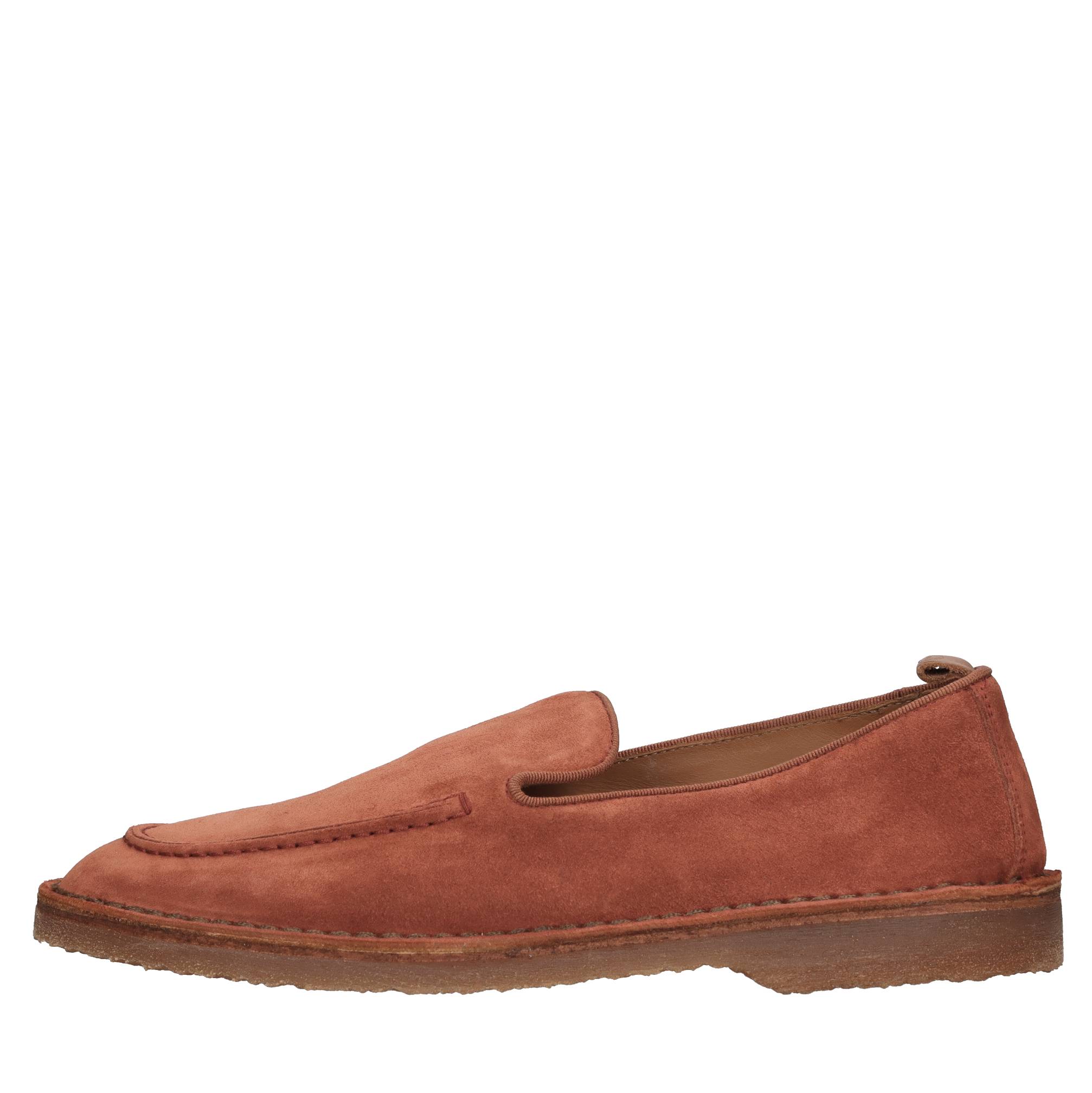 Buttero Flat Shoes Orange In Brown