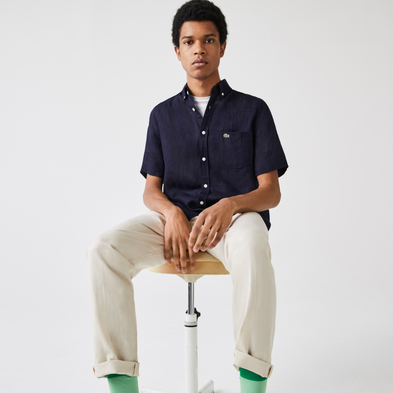 Lacoste Chemises bleues
