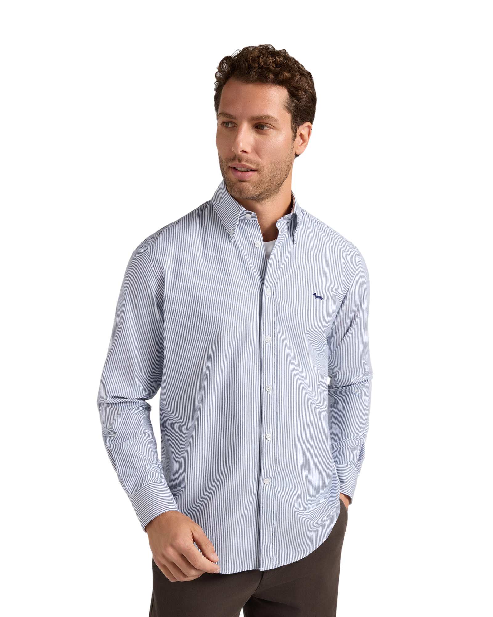 Harmont & Blaine Blauwe hemden