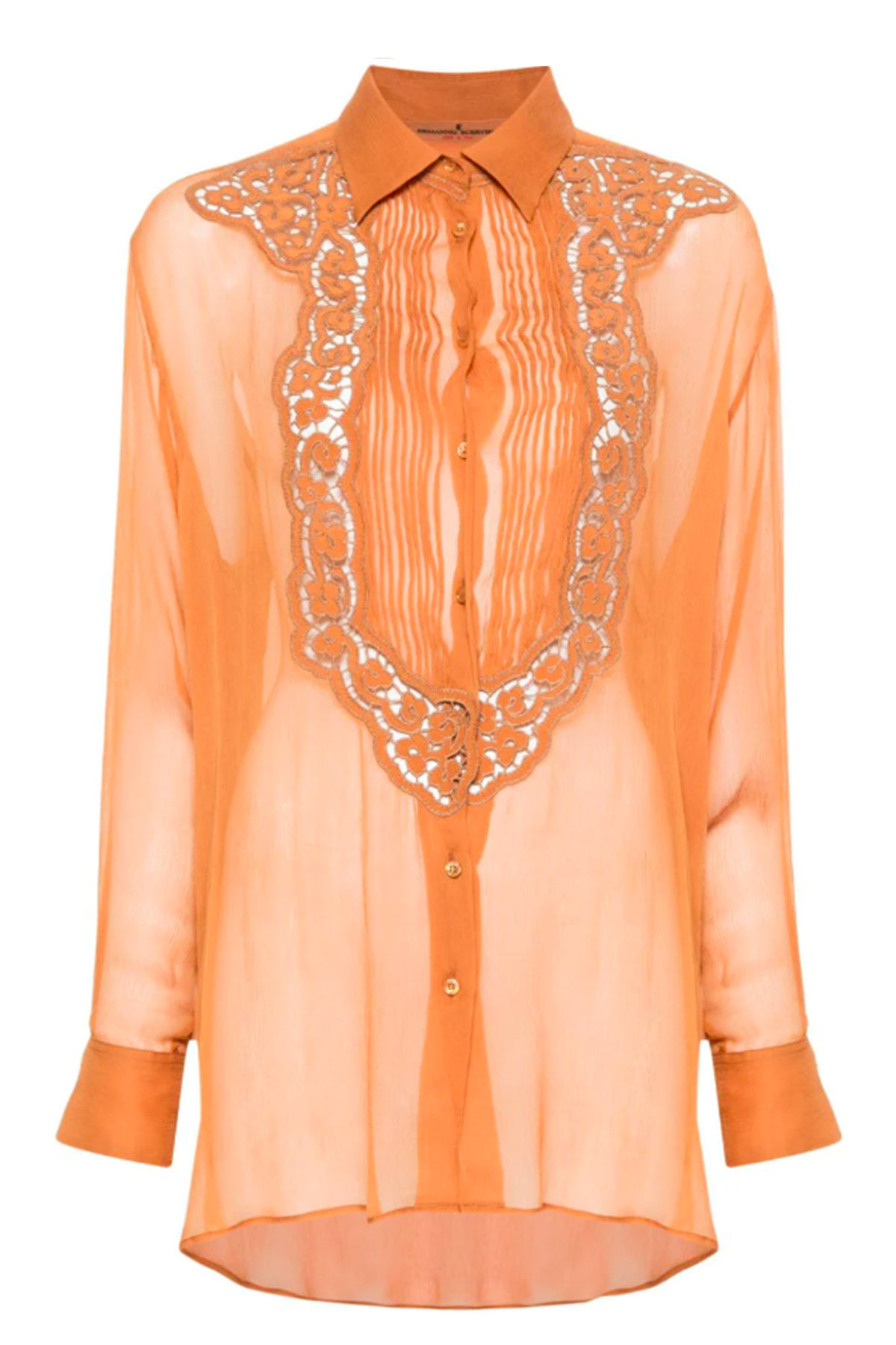 Ermanno Scervino Shirts Brown In Marrone Marroni