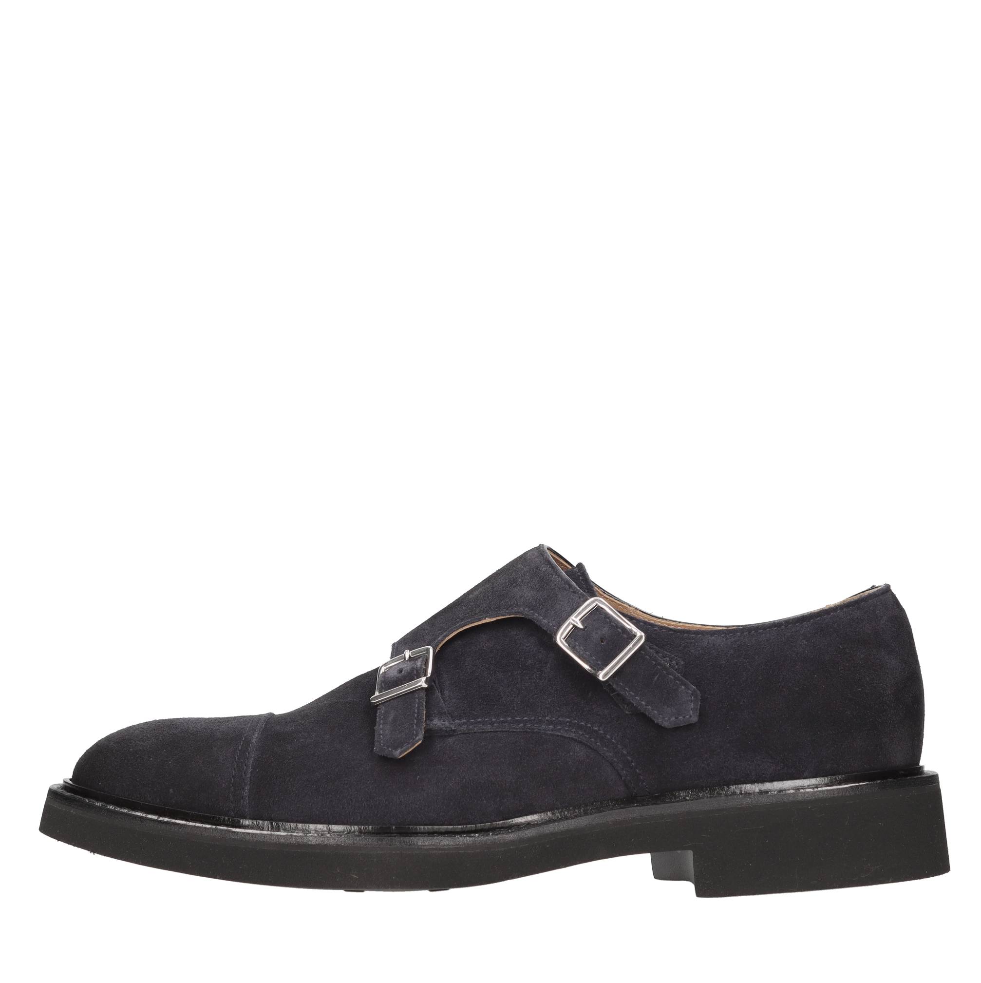 Doucal's Man Loafers Midnight Blue Size 11.5 Leather In Blu Blu E Verdi