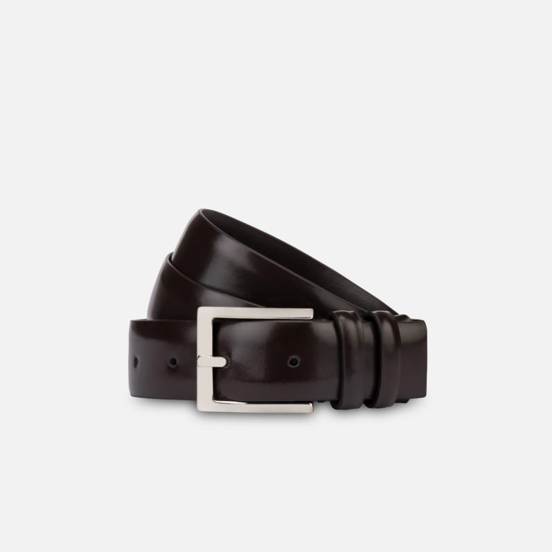 Belt Man Fabrizio Mancini Dario belt in brushed blackberry head