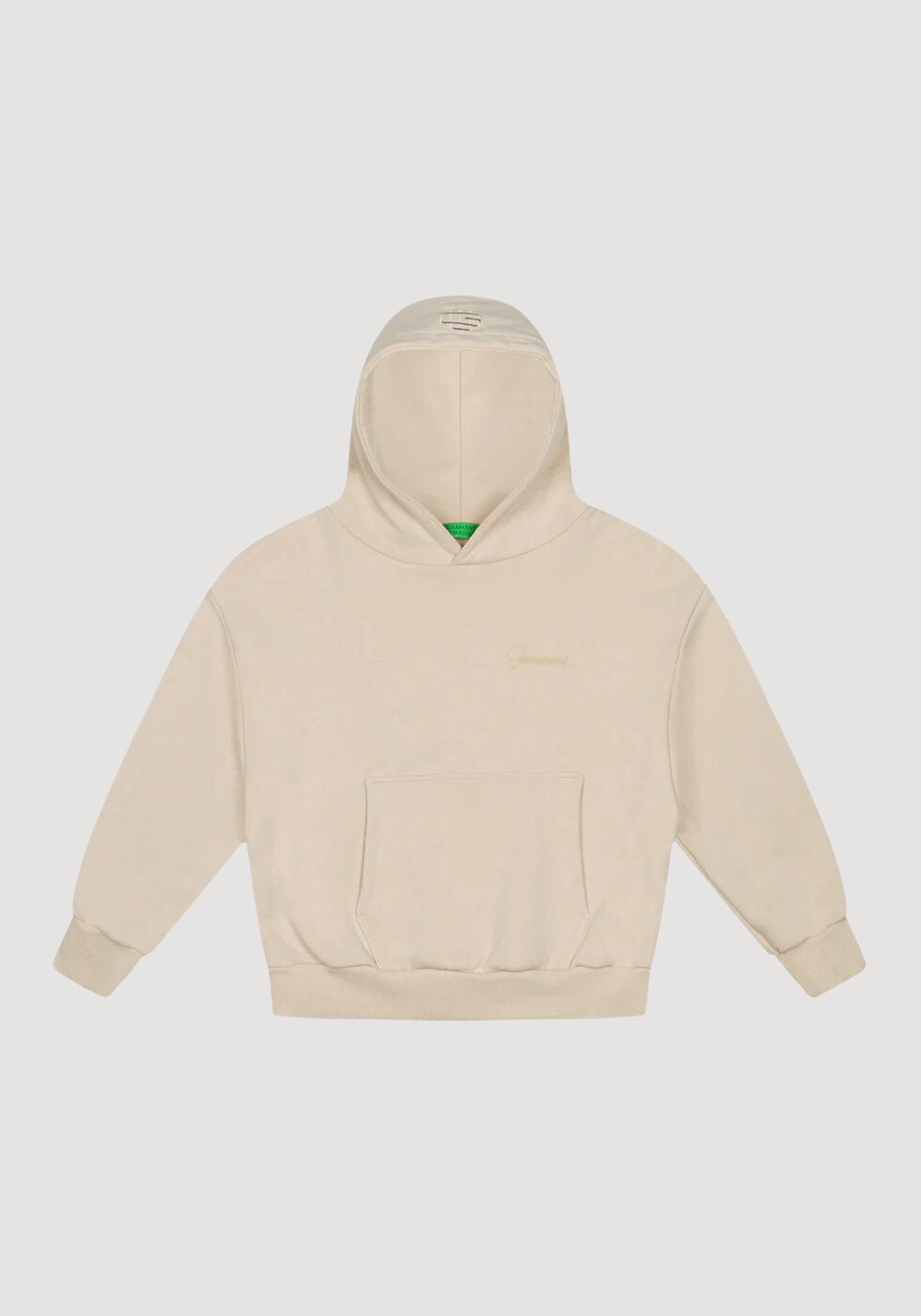 Garment Workshop Fleece Double Cotton Boxy Fit Hoodie In Neutral