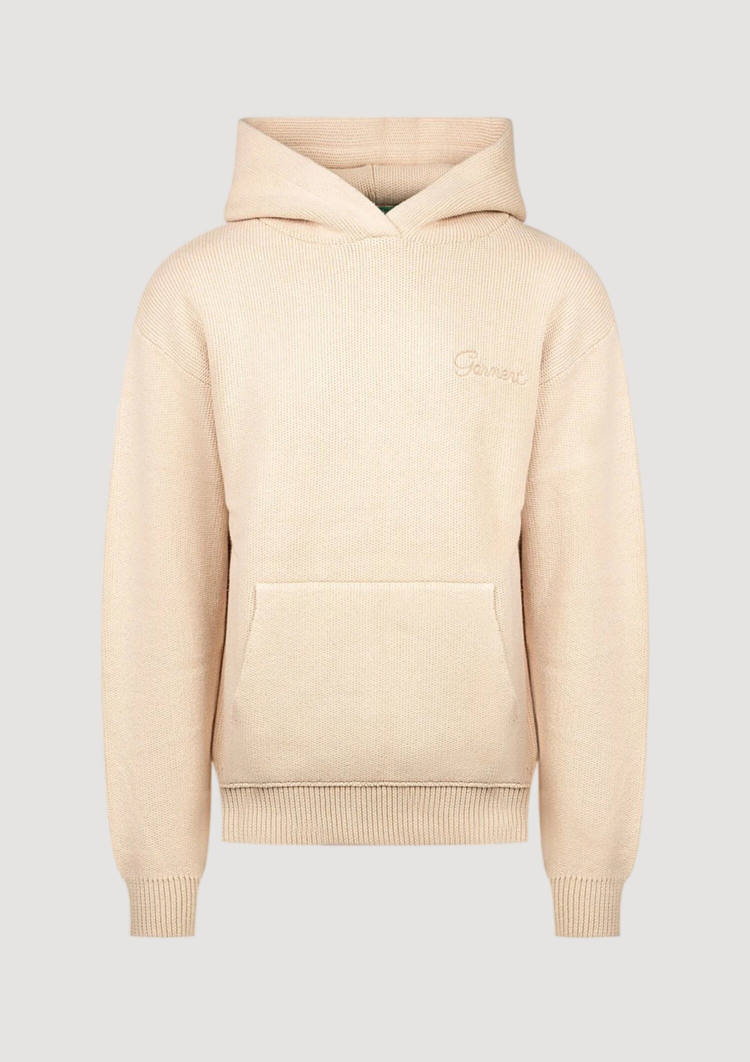 Garment Workshop Knitted Hoodie In Neutral