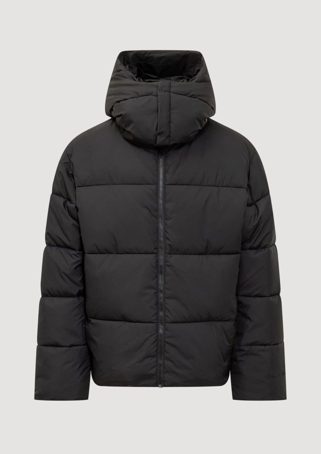 Garment Workshop Nylon Puffer Jacket In Black