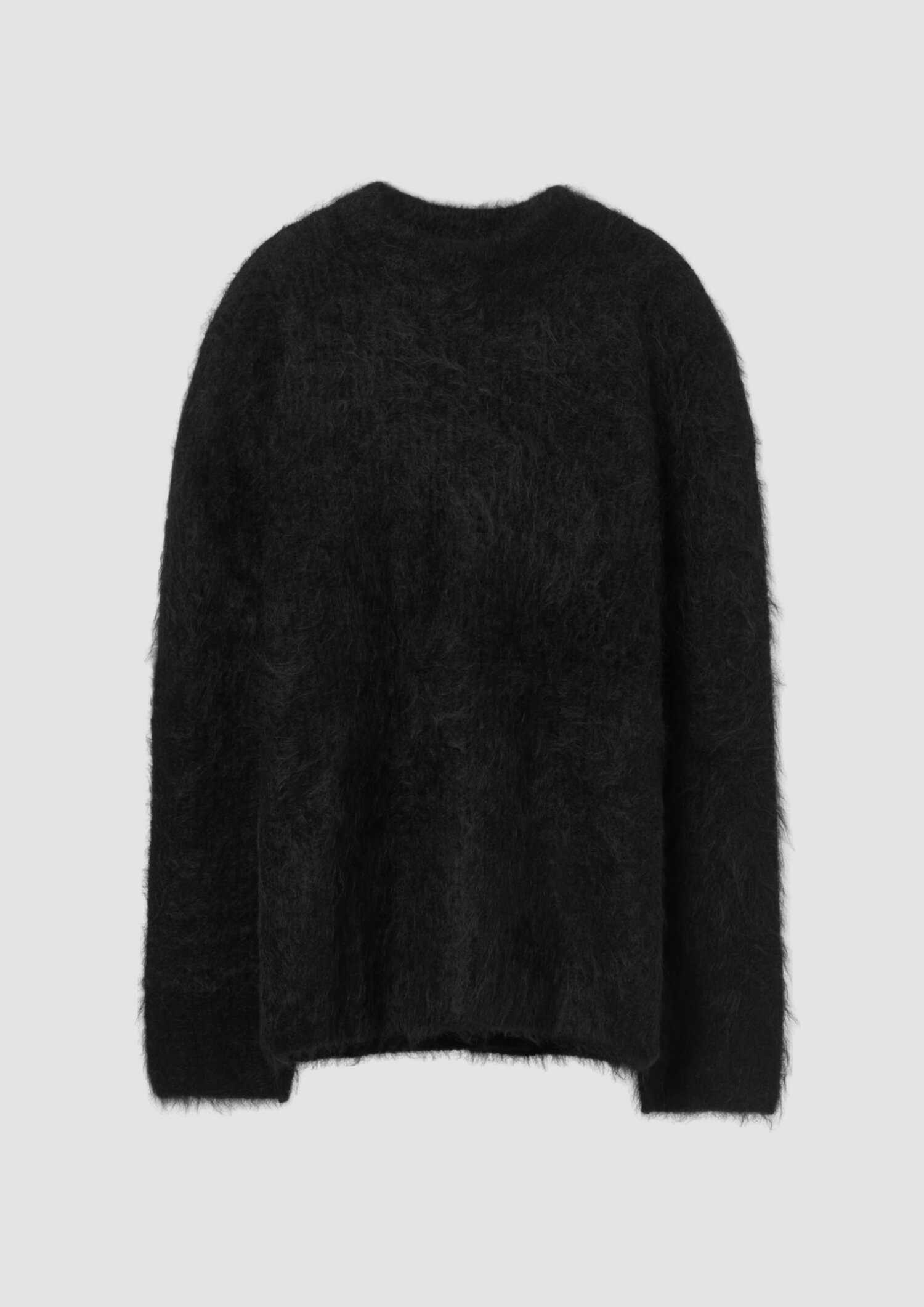 Séfr Haru Sweater Black Alpaca In Black