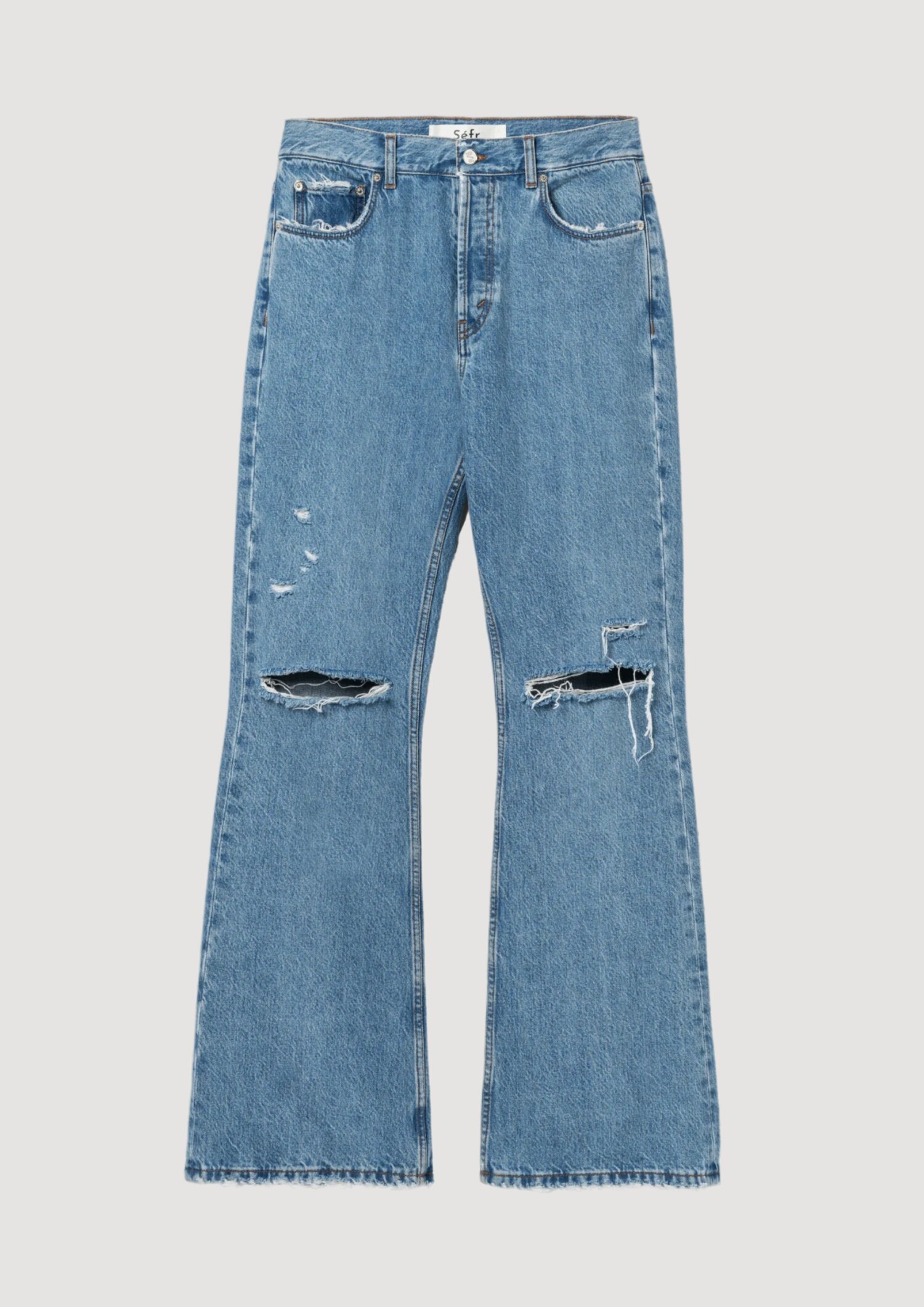 Rider Cut Jeans Trashed Mid