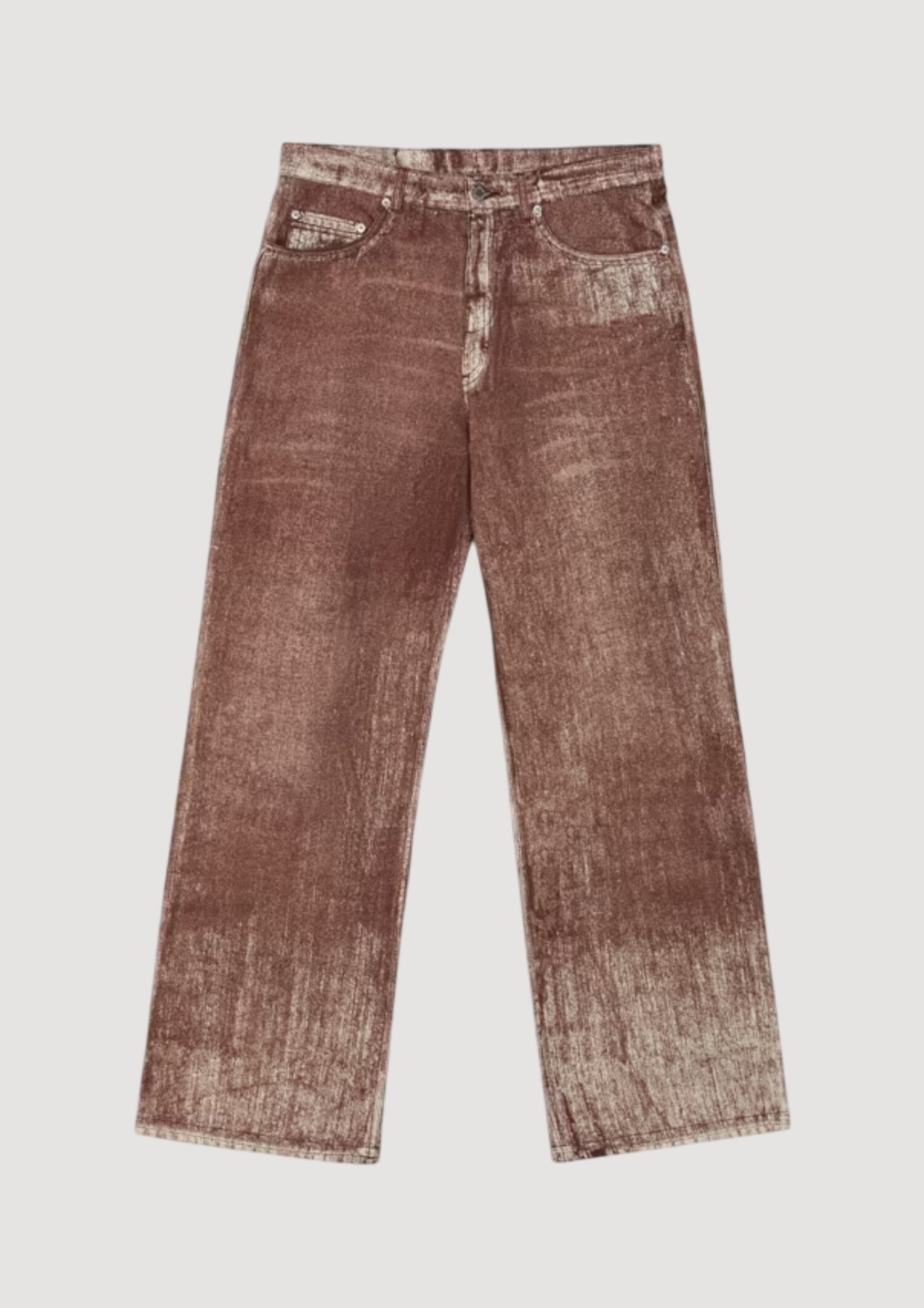 Camperlab Paint Denim Jeans In Brown