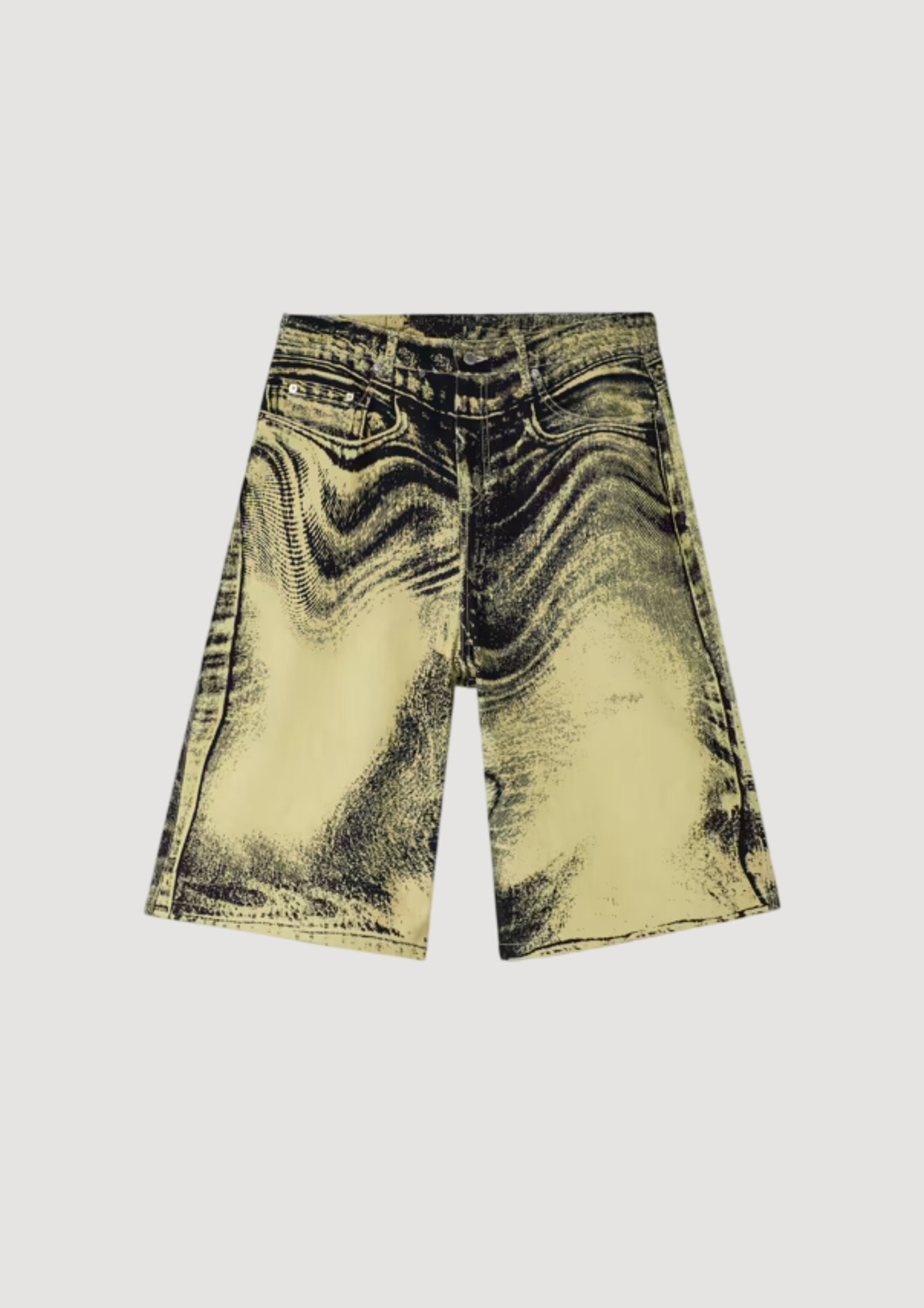 Distorted Denim Shorts