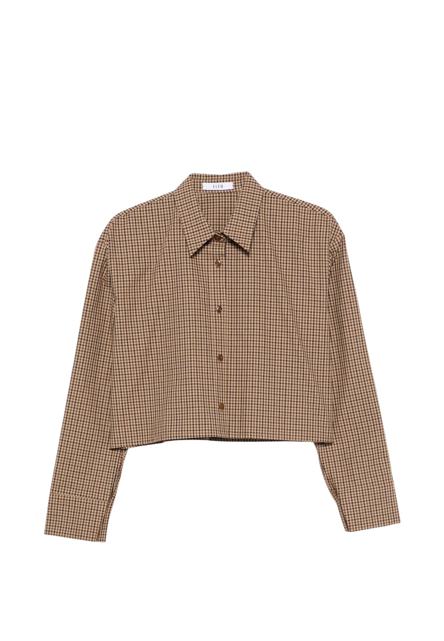 Shirt crop Frau Eleh a quadretti