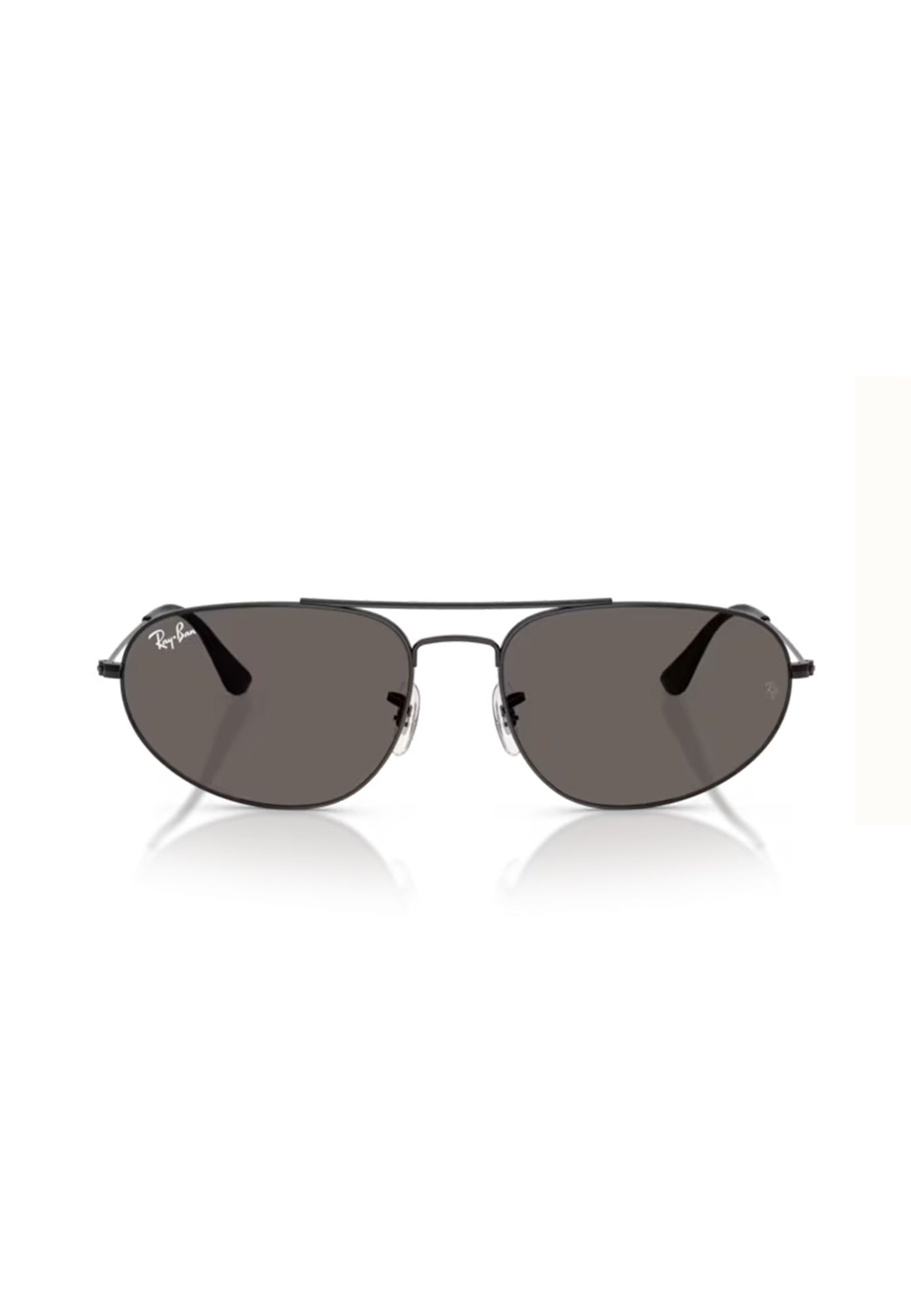 Ray - Ban Unisex Ray - Ban RB3945 002/B1 Sonnenbrillen Metall Schwarz Grau Geometrisch Normal