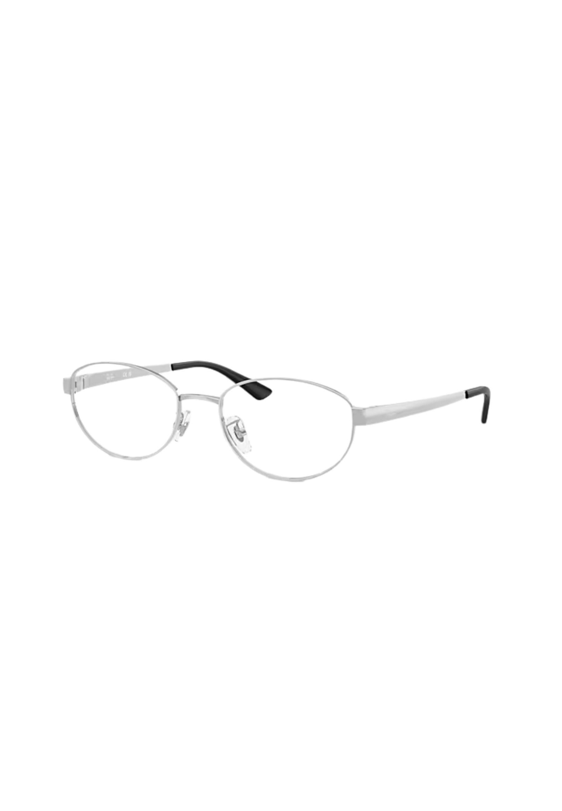 Ray - Ban Unisex Ray - Ban RX3774VD 2501 Optische Fassungen Metall Silber Transparent Rund Normal