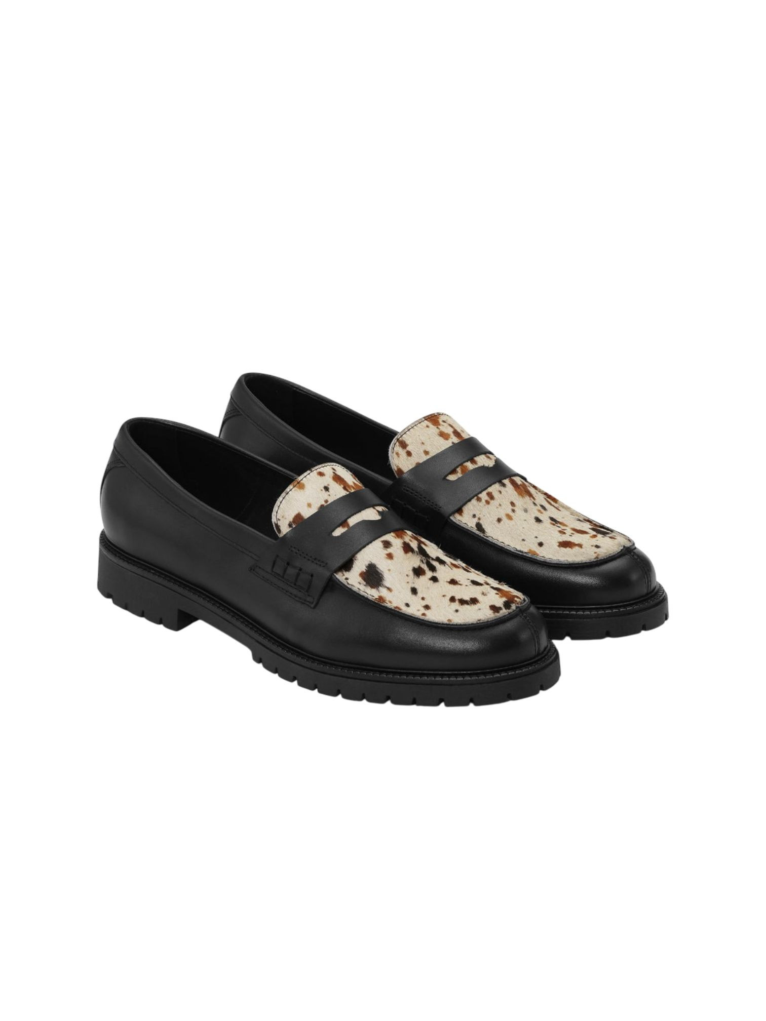 Les Deux Les Deux Taylor aop Loafer Mokasins in Herrenleder - schwarz, black