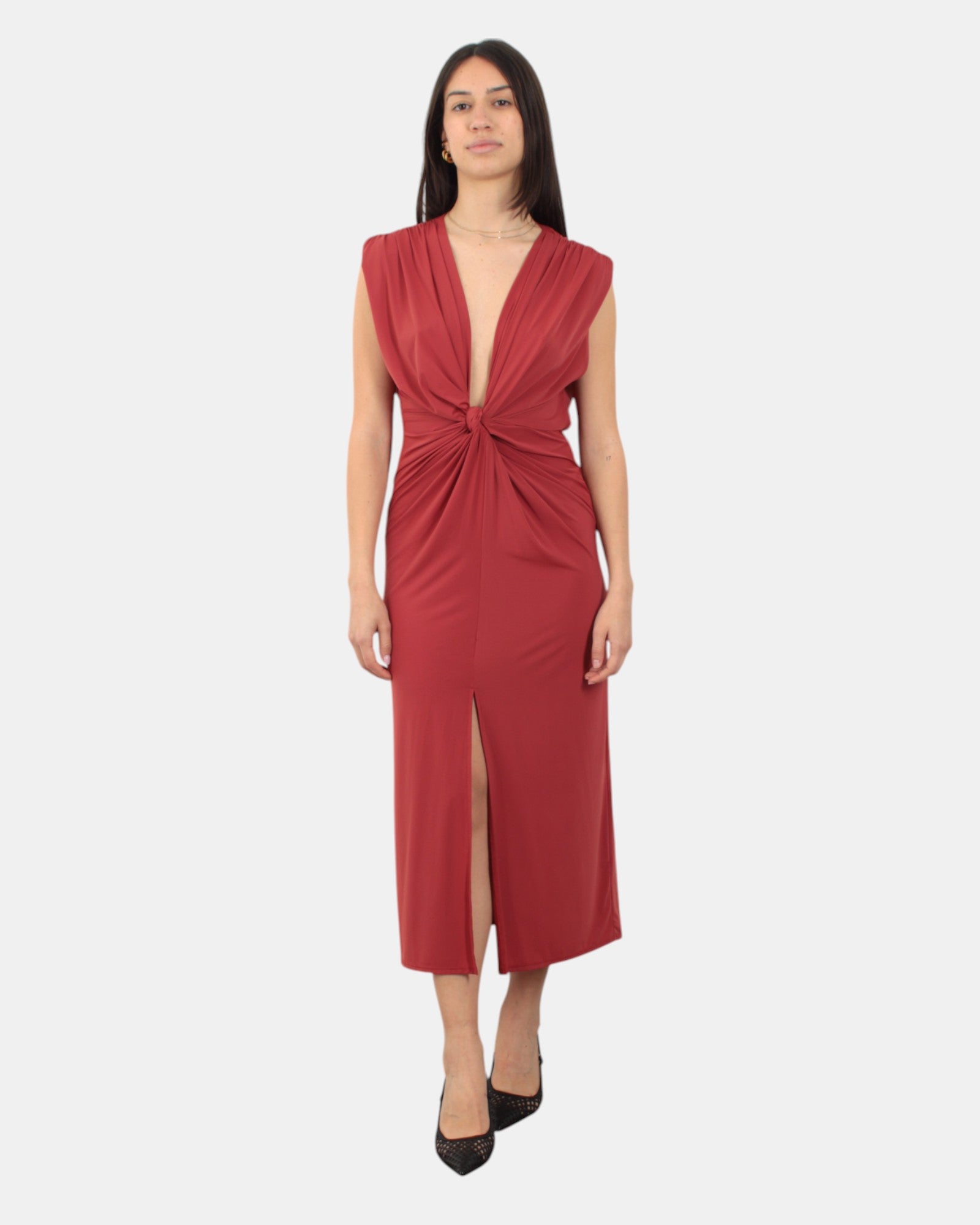 Dressed dress Mc2 Saint Barth midi sarang - 47 brick