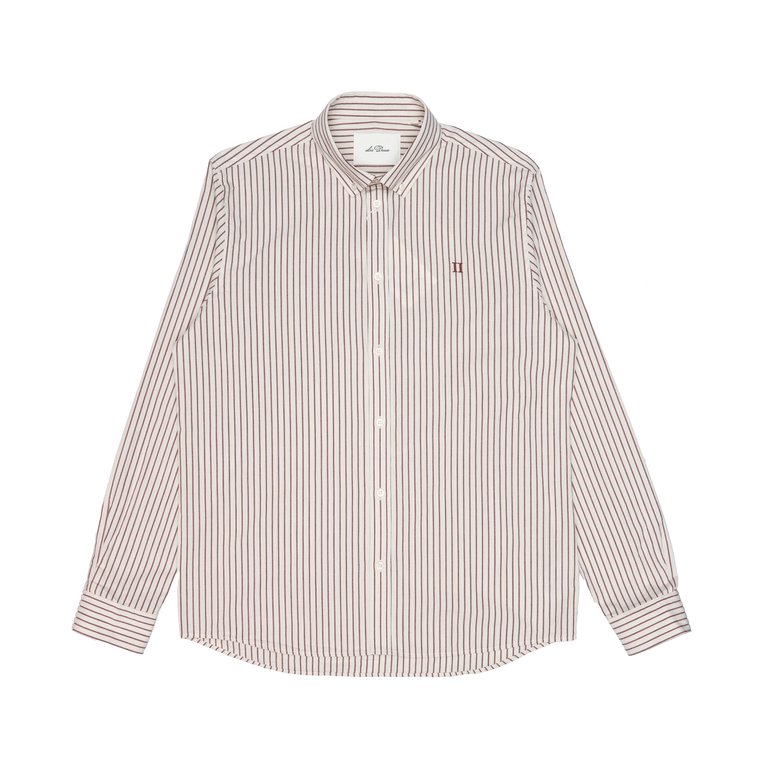 Homme chemise Les Deux Lumière Oxford rayée