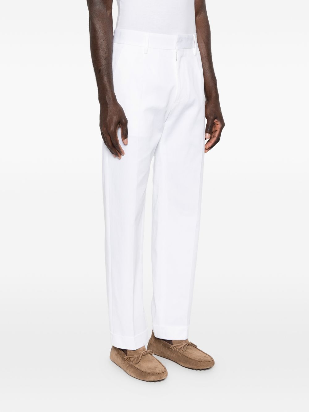 Dsquared2 pantalon blanc pour hommes devant